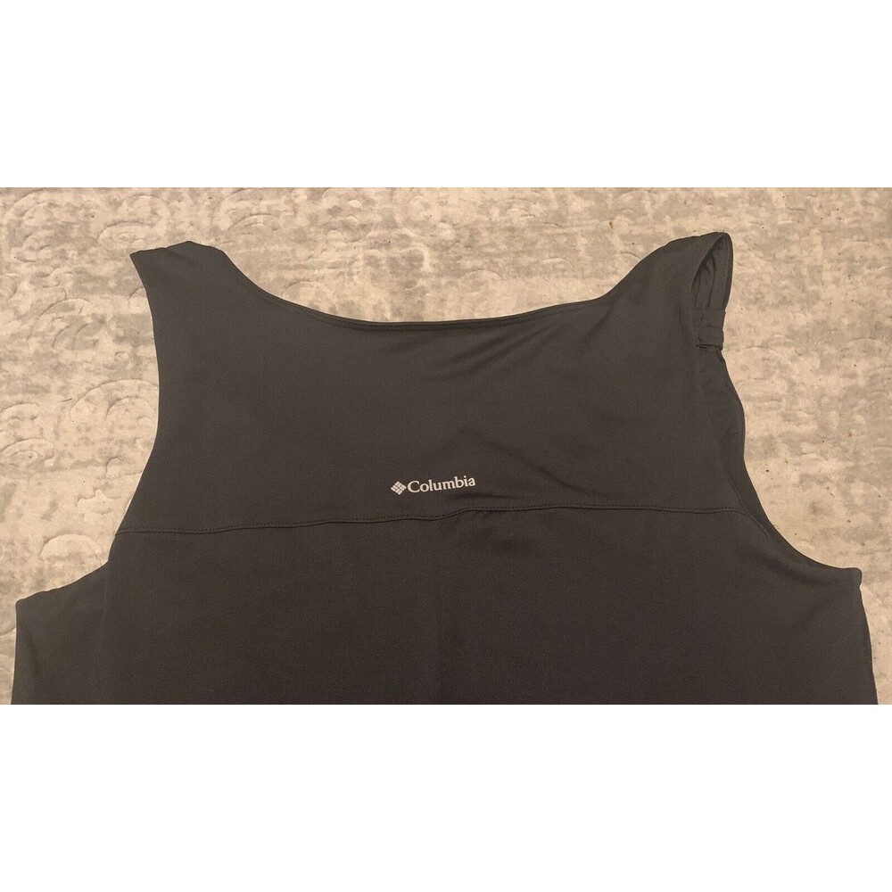 Columbia Maxi Dress Women’s Sleeveless Stretch Black Bottom slit Size S/P